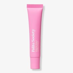 NWT Polite Society Polite Pout Glossy Lip Balm - Pink Grapefruit